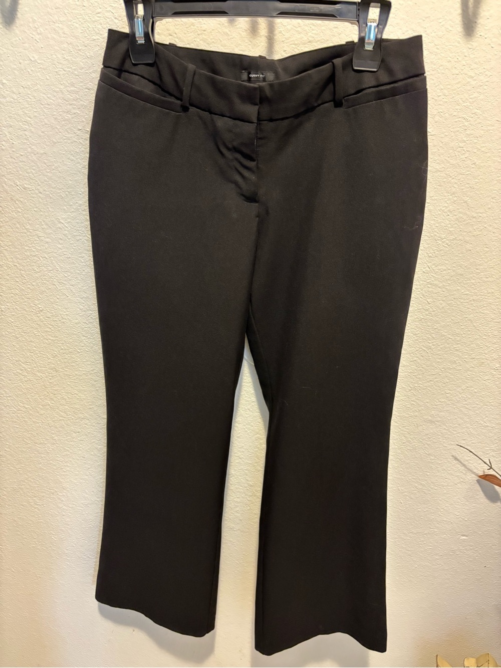 Worthington Curvy Fit Black Dress Pants Petite Short - Size 6PS